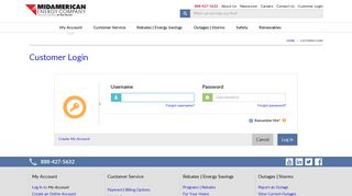 My Account Login - MidAmerican Energy