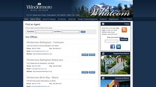 Agents / Offices - Windermere Real Estate-Whatcom
