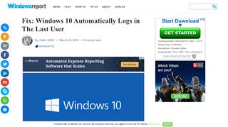 Fix: Windows 10 Automatically Logs in The Last User - Windows Report