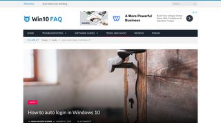How to auto login in Windows 10 - Win10 FAQ