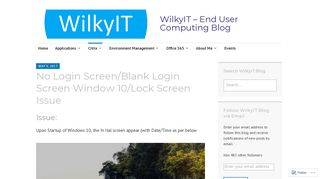 No Login Screen/Blank Login Screen Window 10/Lock Screen Issue ...