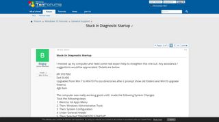 Stuck In Diagnostic Startup Solved - Windows 10 Forums