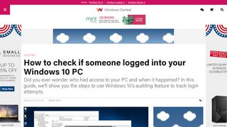 How to check if someone logged into your Windows 10 PC ...
