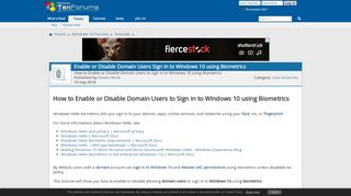 Enable or Disable Domain Users Sign in to Windows 10 using ...