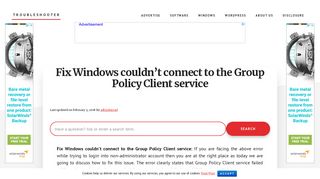 Fix Windows couldn't connect to the Group Policy Client service ...