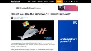 Should You Use the Windows 10 Insider Previews? - How-To Geek