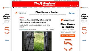 Microsoft accidentally let encrypted Windows 10 out into the world ...