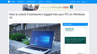 How to check if someone's logged into your PC on Windows 10 ...