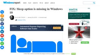 FIX: Sleep option is missing in Windows 10 - Windows Report