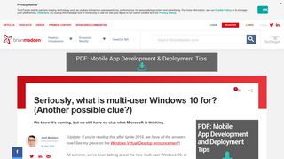 Seriously, what is multi-user Windows 10 for? (Another possible clue?)