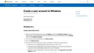 Create a user account in Windows - Windows Help - Microsoft Support