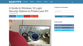 A Guide to Windows 10 Login Security Options to Protect your PC ...
