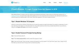 Windows 10 Login Screen Disappeared - PassMoz