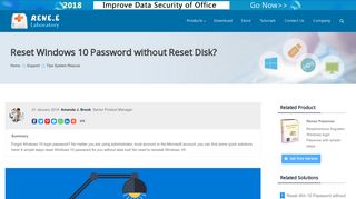 How to Reset Windows 10 password without Reset Disk?