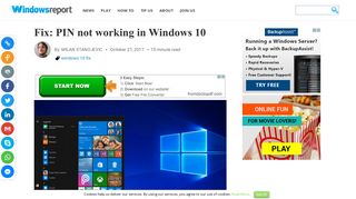 Fix: PIN not working in Windows 10 - Windows Report