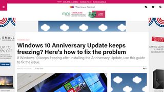 Windows 10 Anniversary Update keeps freezing? Here's how to fix the ...
