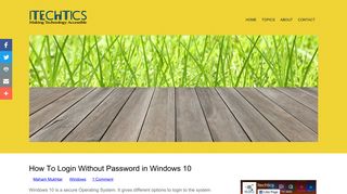 How To Login Without Password in Windows 10 - iTechtics