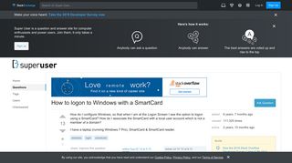 login - How to logon to Windows with a SmartCard - Super User