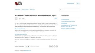 Is a Windows Domain required for Windows smart card logon ...