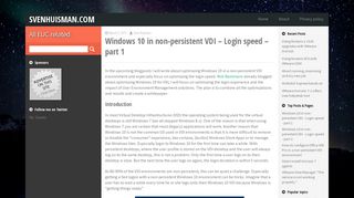 Windows 10 in non-persistent VDI – Login speed – part 1 ...