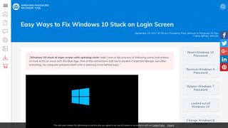 Easy Ways to Fix Windows 10 Stuck on Login Screen