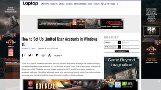 How to Set Up Limited User Accounts in Windows 10 - Laptop Mag