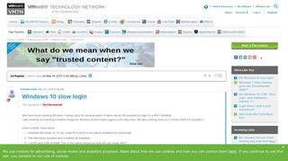 Windows 10 slow login |VMware Communities