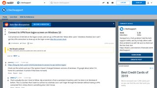 Connect to VPN from logon screen on Windows 10 : techsupport - Reddit