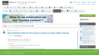Bug: Windows Server 16 screen is black on logon... |VMware Communities