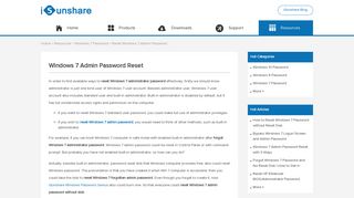 Windows 7 Admin Password Reset with 3 Ways - iSunshare