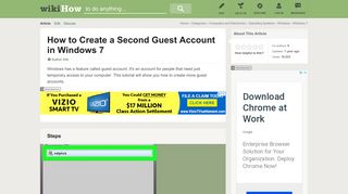 How to Create a Second Guest Account in Windows 7: 4 Steps