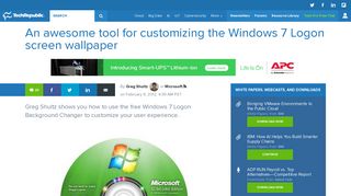 An awesome tool for customizing the Windows 7 Logon screen ...