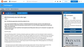 [Win7] Extremely slow start after login : techsupport - Reddit