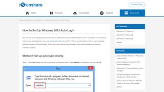 How to Set Up Windows 8/8.1 Auto Login - iSunshare