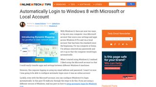 Automatically Login to Windows 8 with Microsoft or Local Account