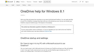 OneDrive help for Windows 8.1 - OneDrive - Office Support - Office 365