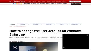 How to change the user account on Windows 8 start up | Multiple log ...