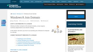 Windows 8 Join Domain | How to Connect to Active Directory