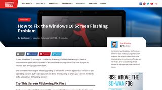 How to Fix the Windows 10 Screen Flashing Problem - MakeUseOf