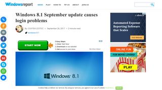 Windows 8.1 September update causes login problems