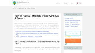 How to Hack Windows 8 Administrator and User Password