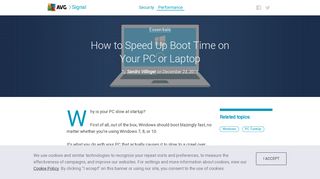How to Speed Up Boot Time on Your Windows PC or Laptop | AVG