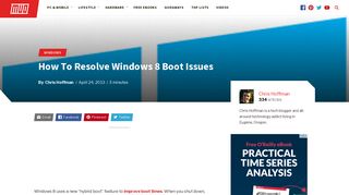 How To Resolve Windows 8 Boot Issues - MakeUseOf