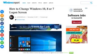 How to Change Windows 10, 8 or 7 Logon Screen - Windows Report