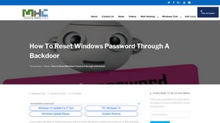 Reset Windows Password through a Backdoor - Moonking Hackers Club
