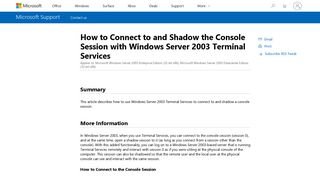 How to Connect to and Shadow the Console Session with Windows ...
