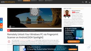 Remotely Unlock Your Windows PC via Fingerprint Scanner on Android