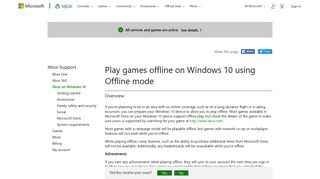 Play Games Offline on Windows 10 | Xbox Games Offline - Xbox Support