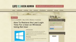 How To Retrieve the Last Login Time For a User on Windows Using ...