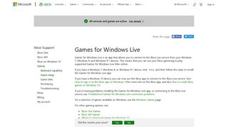 Games for Windows Live | Xbox for Windows - Xbox Support